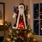Northlight; Northlight Lighted Fiber Optic Santa Claus Christmas Tree Topper - 12"; Category:Pre-Lit Tree Toppers; Image:2